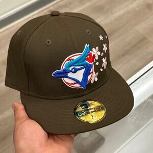 New Era 59Fifty Toronto Blue Jays Cherry Blossom fitted hat Cap Size 7 3/8 B10